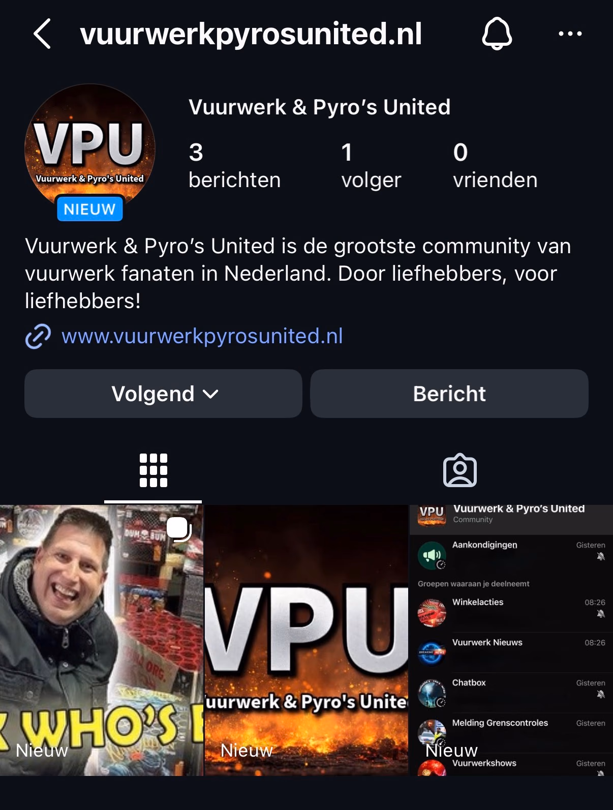 Vuurwerk & Pyro’s United nu ook op Instagram | Volg ons voor vuurwerknieuws