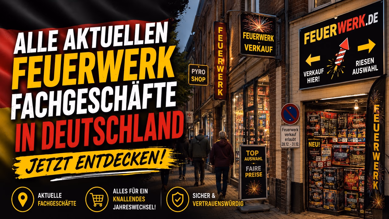Vuurwerk Kopen in Duitsland? Vind Alle Vuurwerkwinkels, F1, F2, F3, T1 & P1 Verkooppunten