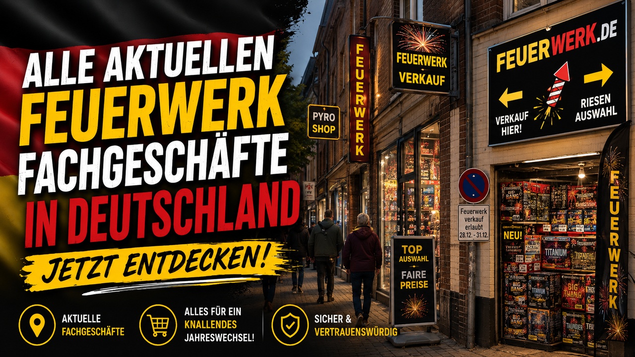 Vuurwerk Kopen in Duitsland? Vind Alle Vuurwerkwinkels, F1, F2, F3, T1 & P1 Verkooppunten