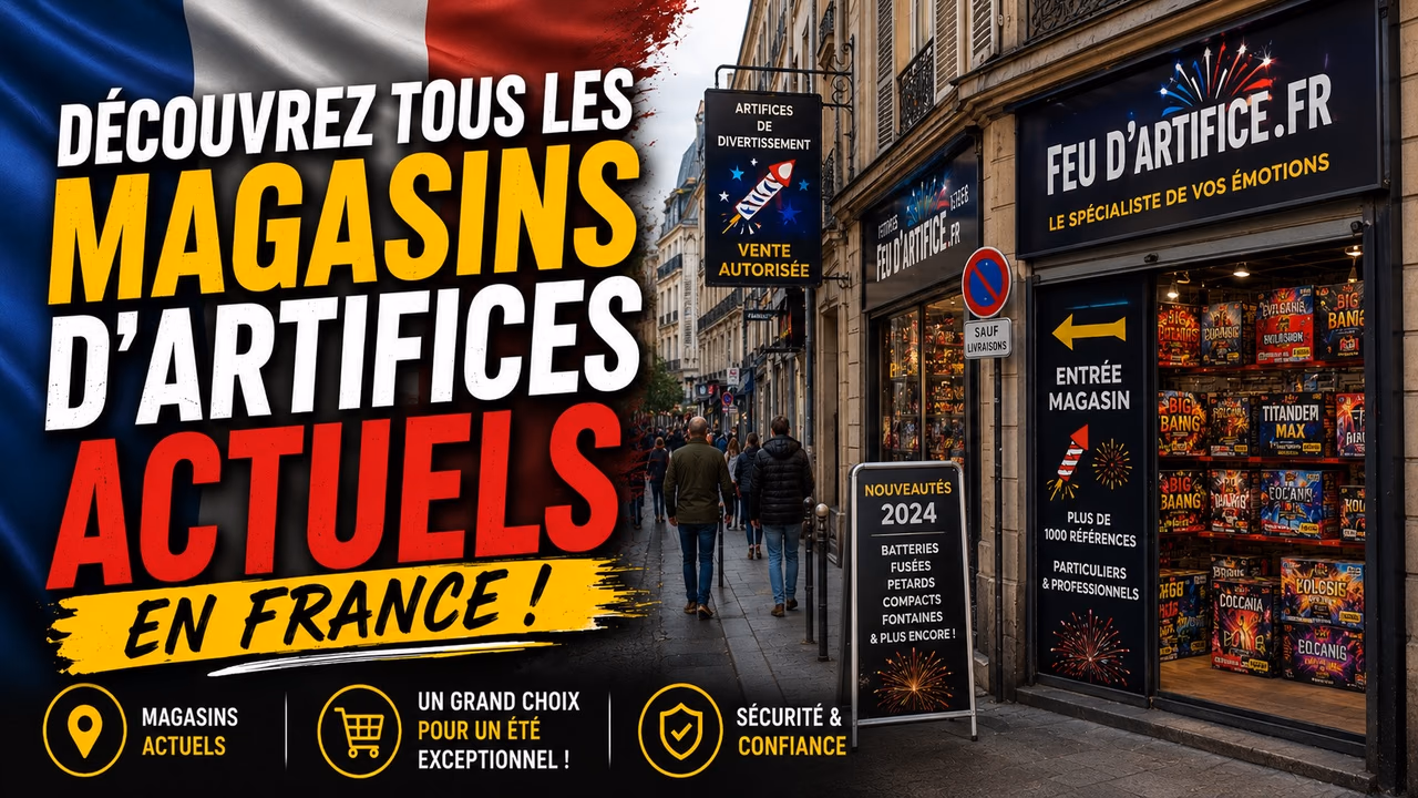 Vuurwerk Kopen in Frankrijk? Vind Alle Vuurwerkwinkels, F1, F2, F3, T1 & P1 Verkooppunten