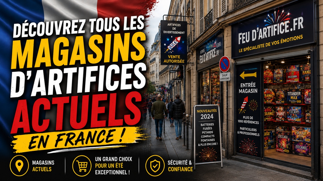 Vuurwerk Kopen in Frankrijk? Vind Alle Vuurwerkwinkels, F1, F2, F3, T1 & P1 Verkooppunten
