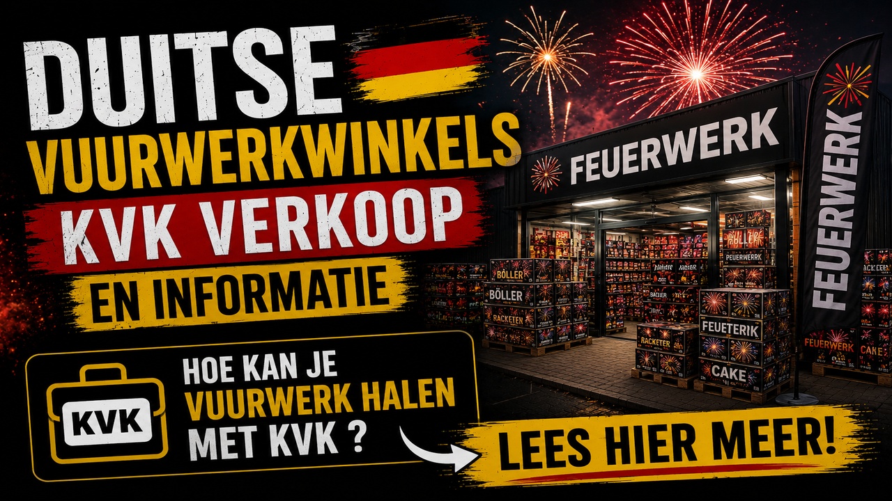 Vuurwerk Winkels Duitsland Met KVK-Verkoop | Duitse Vuurwerkwinkels Voor Zakelijke Klanten