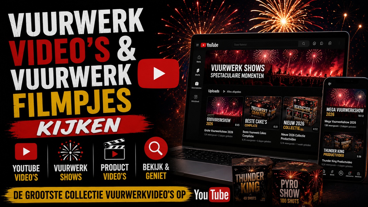 Vuurwerk Video's & Vuurwerk Filmpjes Kijken | YouTube Video's, Vuurwerkshows & Productvideo's