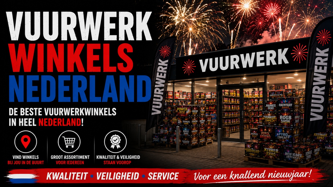 Vuurwerkwinkels Nederland | Vuurwerk Kopen & Alle Verkooppunten Overzicht 2026