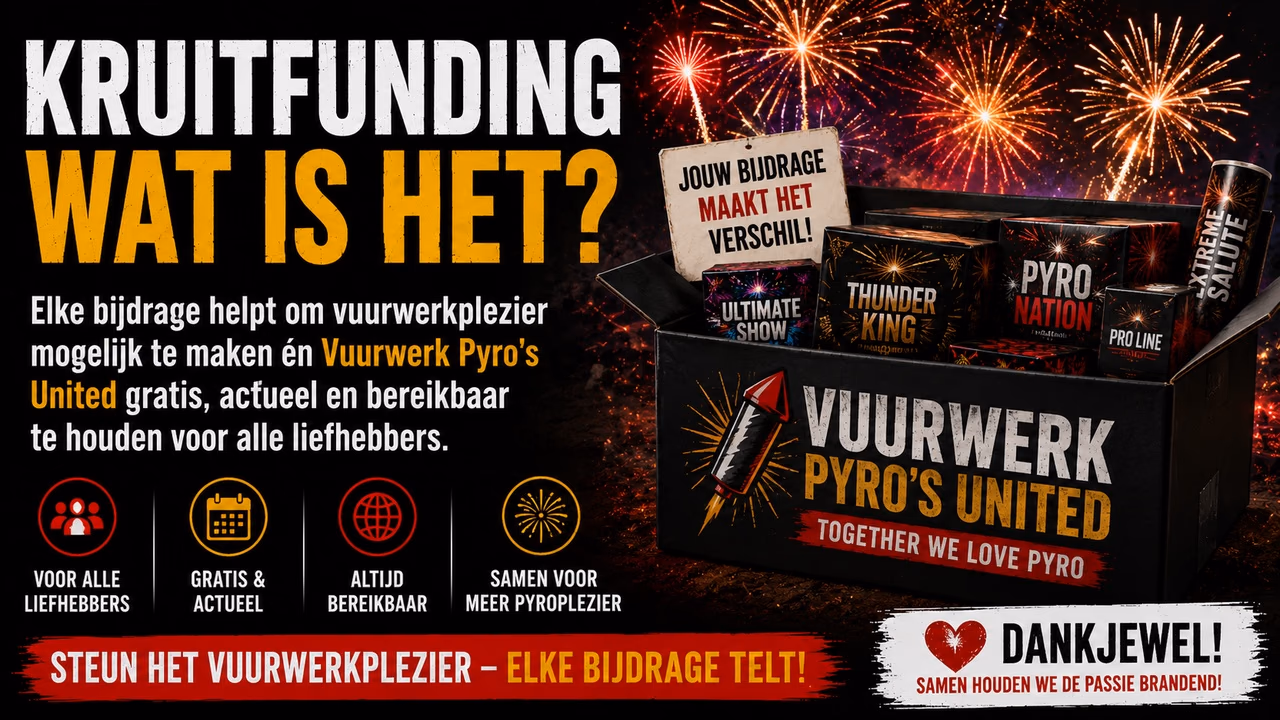 Kruitfunding | Help Vuurwerkliefhebbers Tijdens De Jaarwisseling