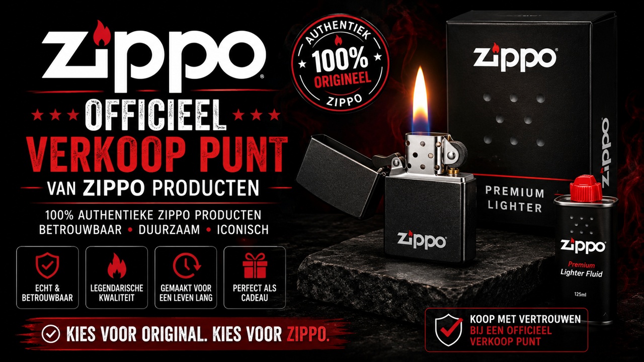 Originele Zippo Aanstekers Kopen | Officieel Zippo Verkooppunt